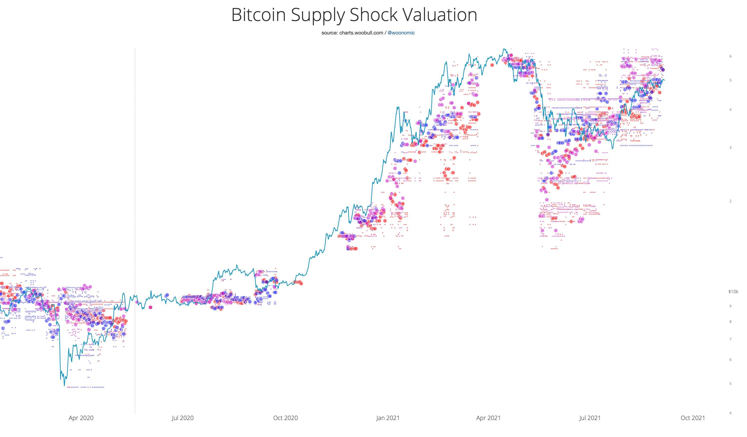 “保守的”BTC供应冲击指标表明，比特币的价格应该至少为5.5万美元